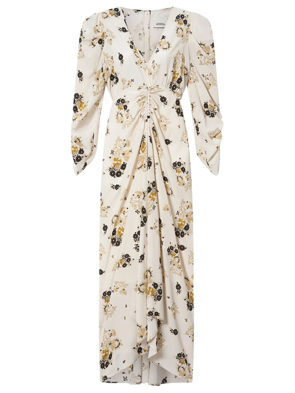 Isabel Marant Women Albini Printed Silk Midi Dress ISABEL MARANT