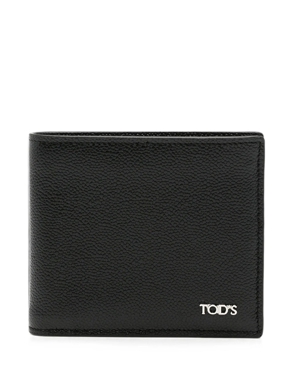 Tod's Men Logo Plaque Grained Leather Bi-Fold Wallet TOD'S