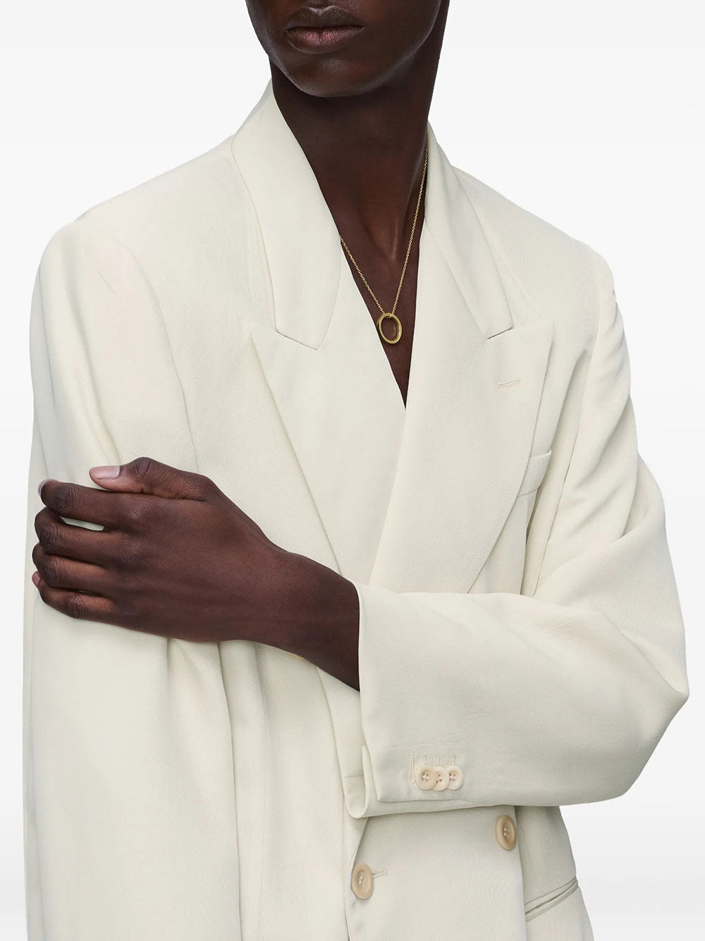 Maison Margiela Women Logo Ring Pendant Necklace MAISON MARGIELA