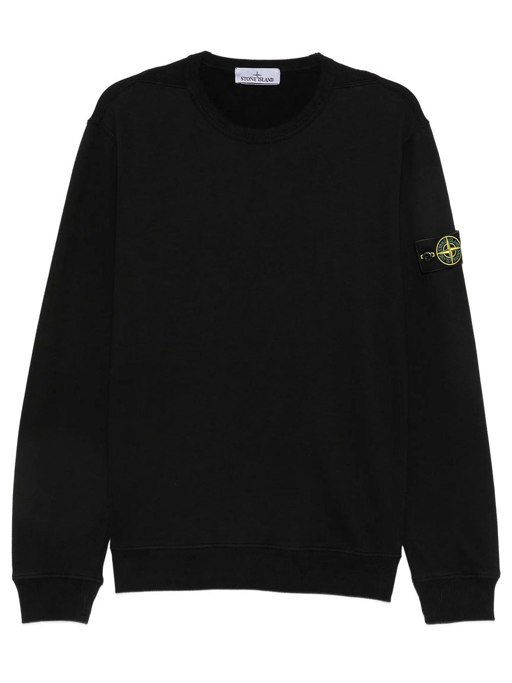 Stone Island Men Crew Neck Cotton Jersey Sweatshirt STONE ISLAND