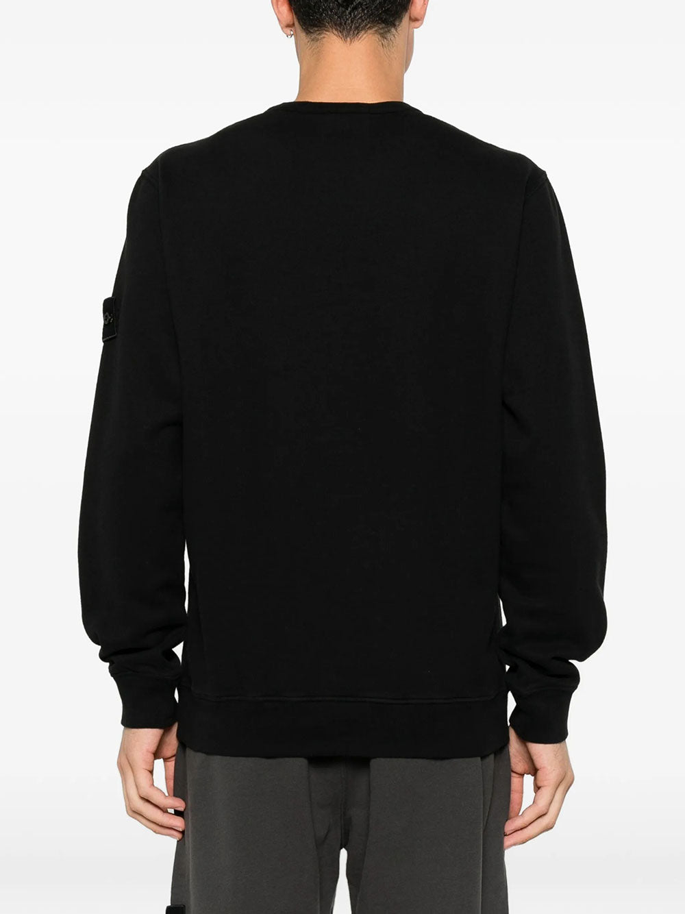 Stone Island Men Crew Neck Cotton Jersey Sweatshirt STONE ISLAND