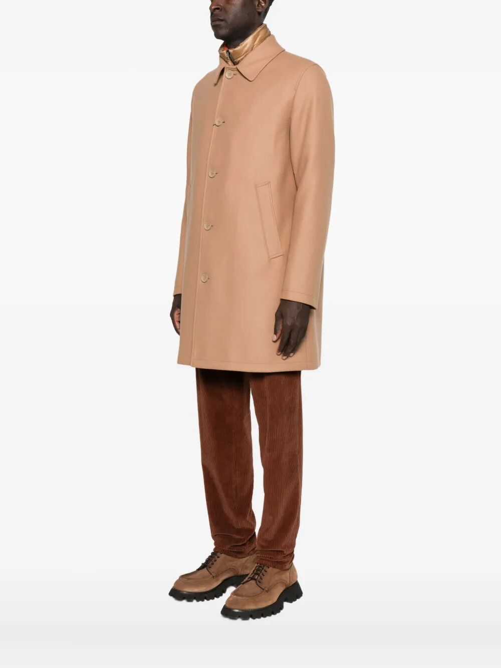 Herno Men Single-Breasted Padded Coat HERNO