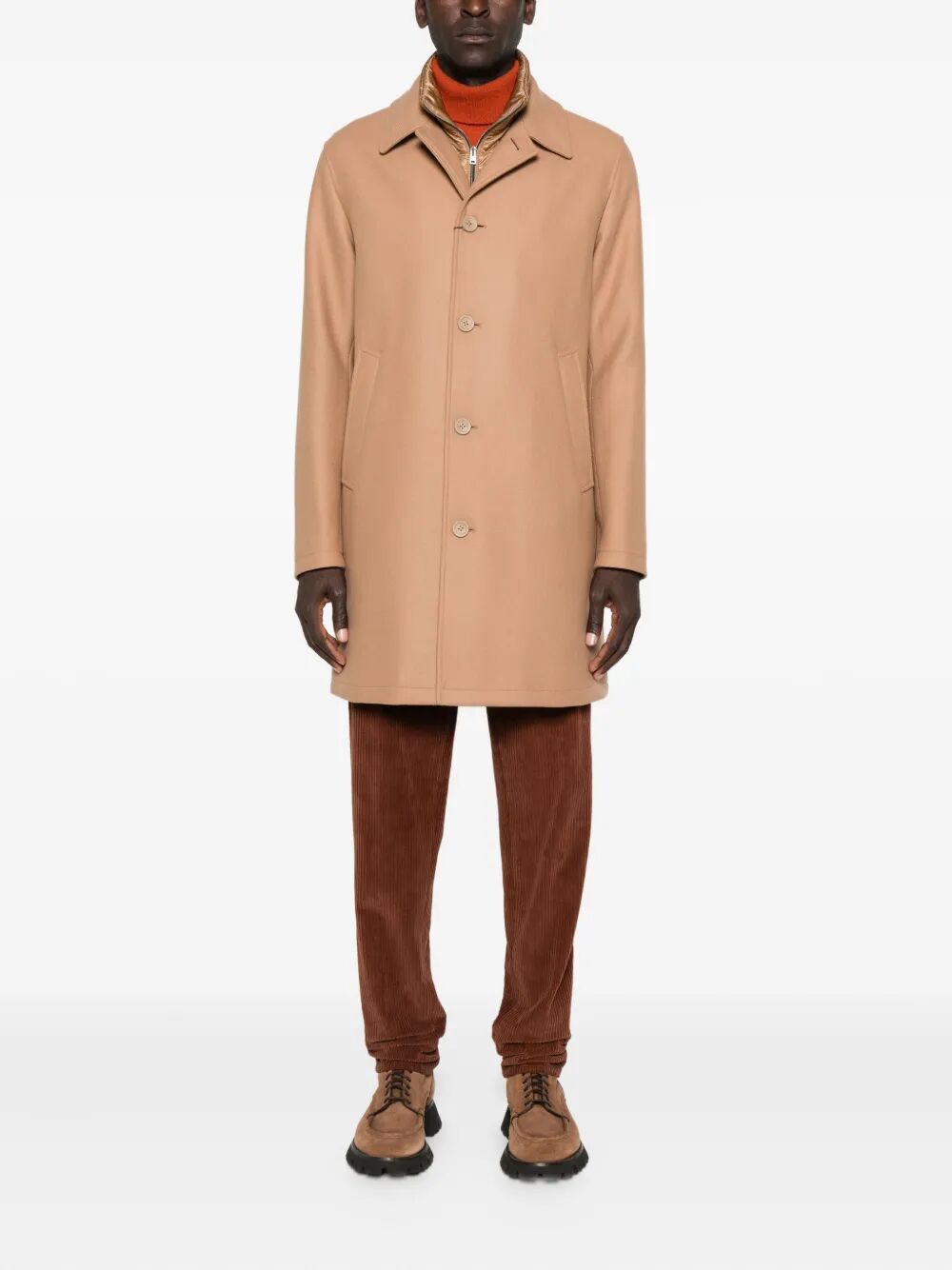 Herno Men Single-Breasted Padded Coat HERNO