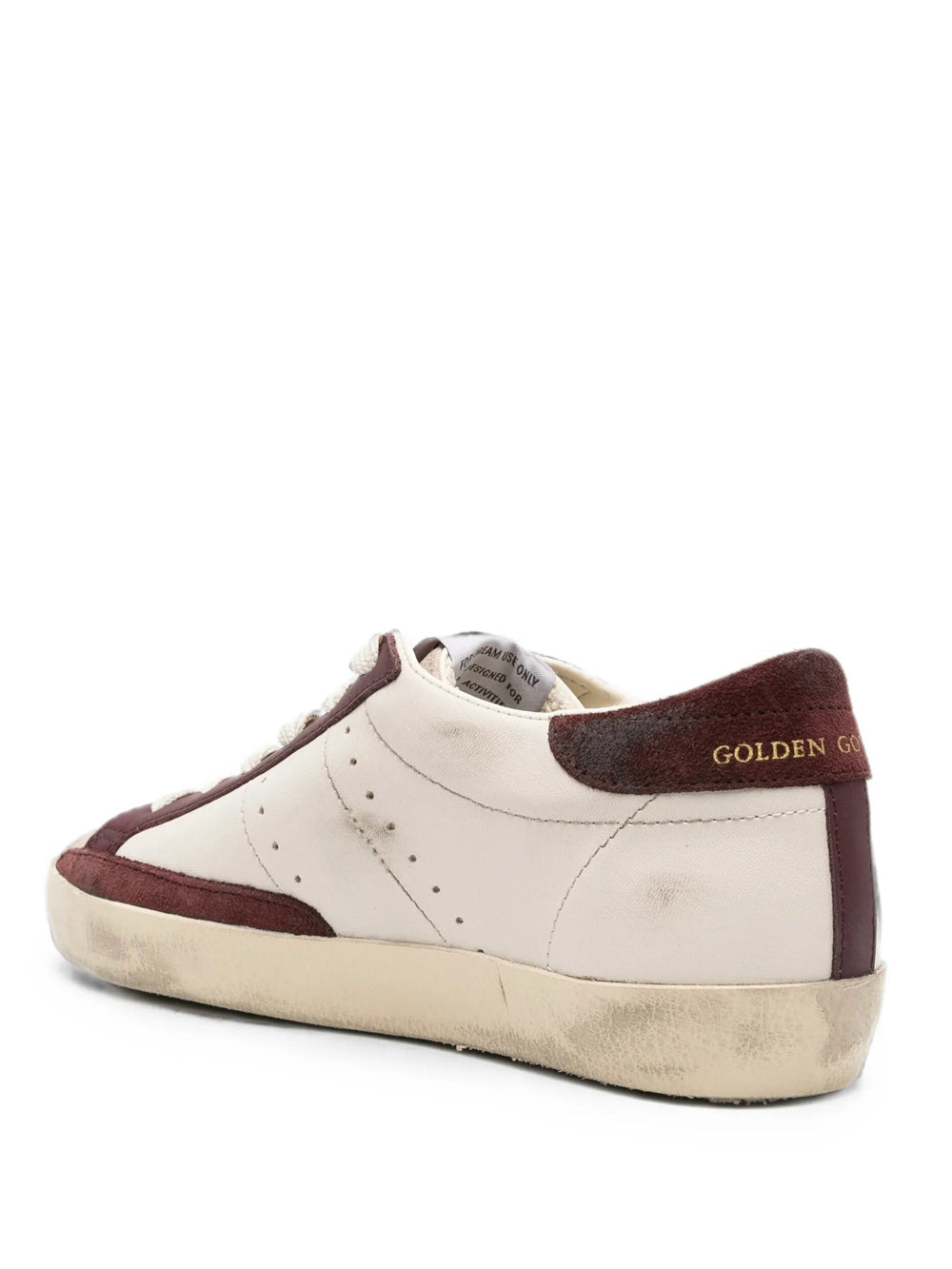 Golden Goose Women Super-Star Sneakers In Vintage Effect Leather With Crocodile-Effect Leather Star And Suede Heel Tab GOLDEN GOOSE
