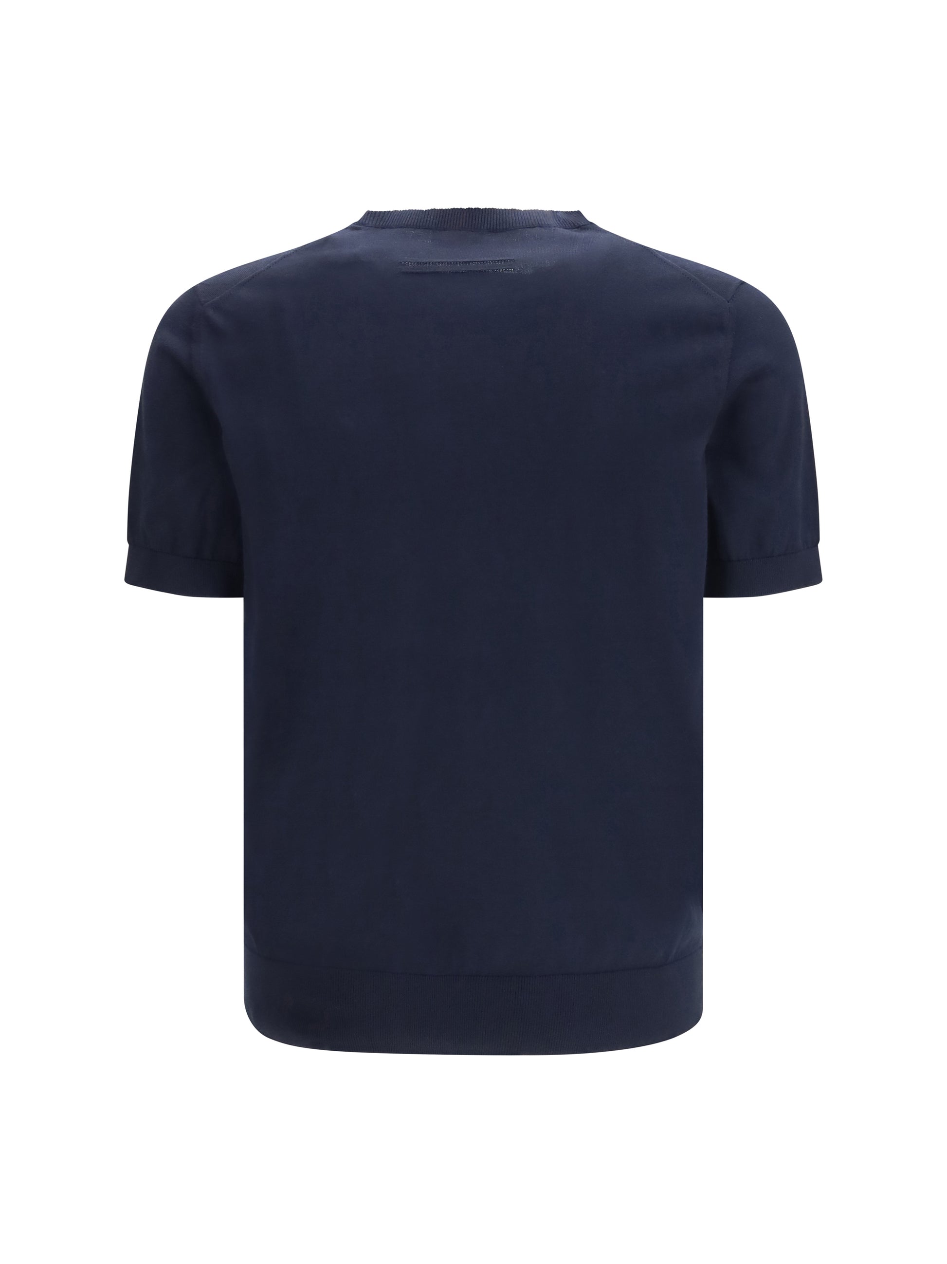 Zegna Men Short-Sleeved Knit T-Shirt ZEGNA