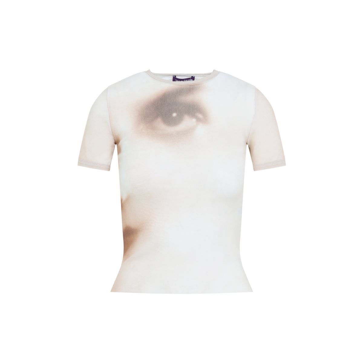 Jean Paul Gaultier Mesh Baby Printed Face T-Shirt Women JEAN PAUL GAULTIER