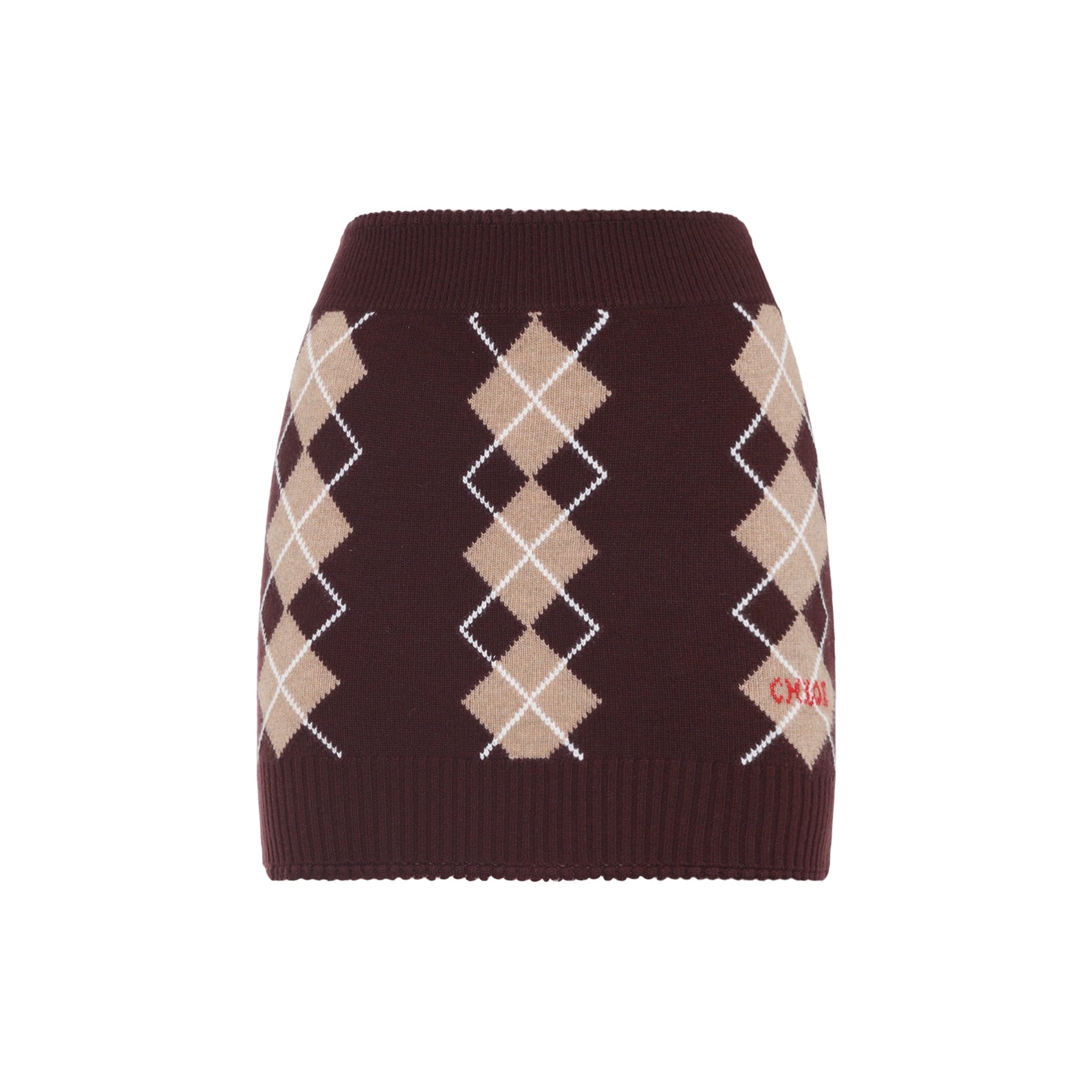 Chloe Wool Mini Skirt Women CHLOE