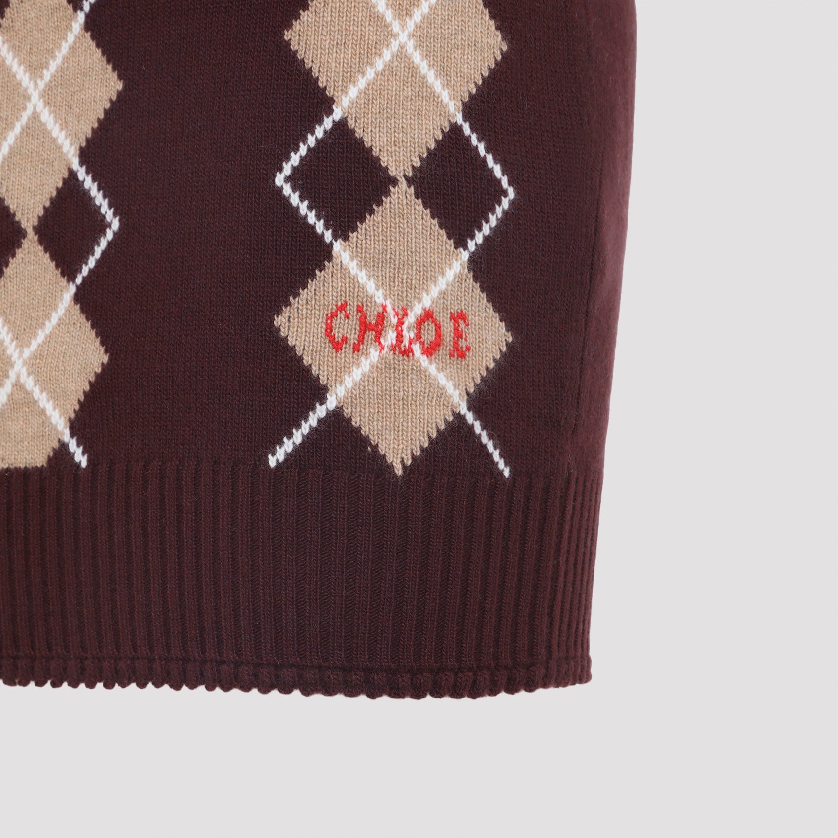 Chloe Wool Mini Skirt Women CHLOE