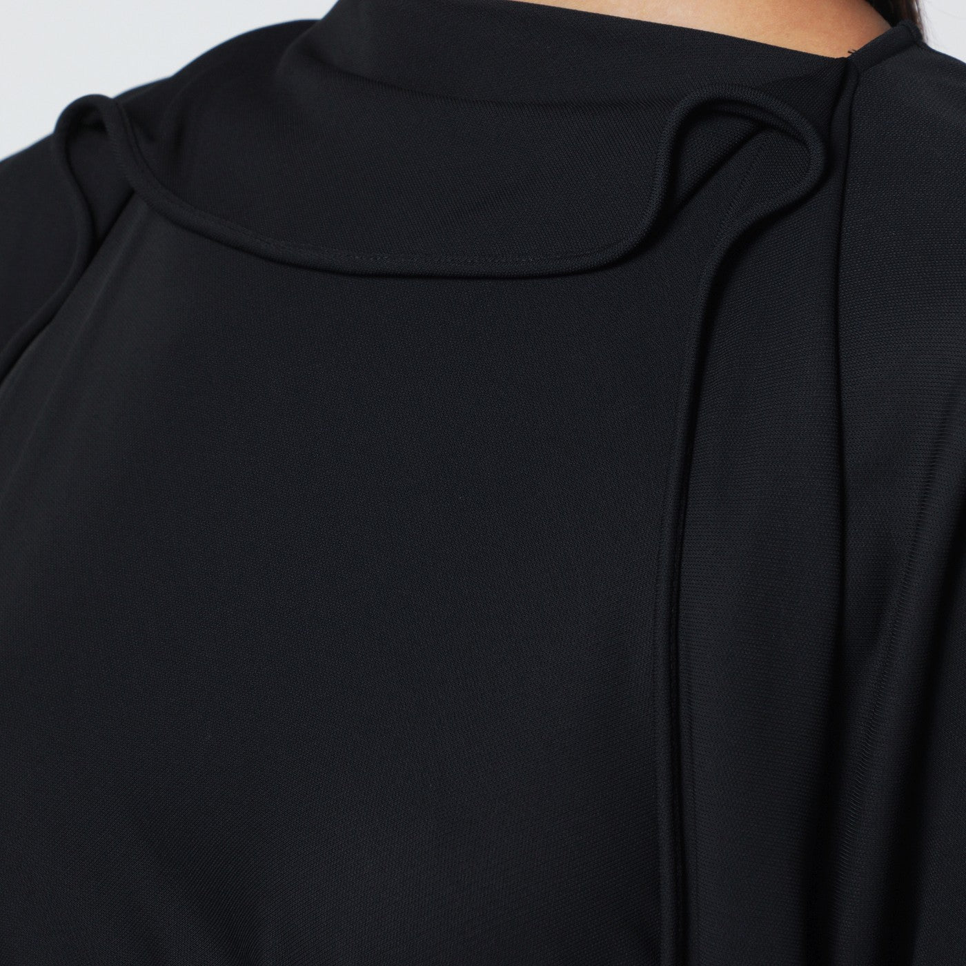 Victoria Beckham Black Midi Dress In Draped Jersey Women VICTORIA BECKHAM