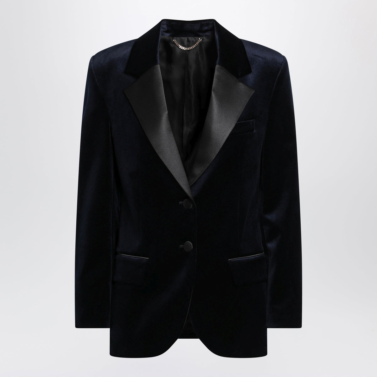Victoria Beckham Midnight Blue Tailored Single-Breasted Jacket Women VICTORIA BECKHAM