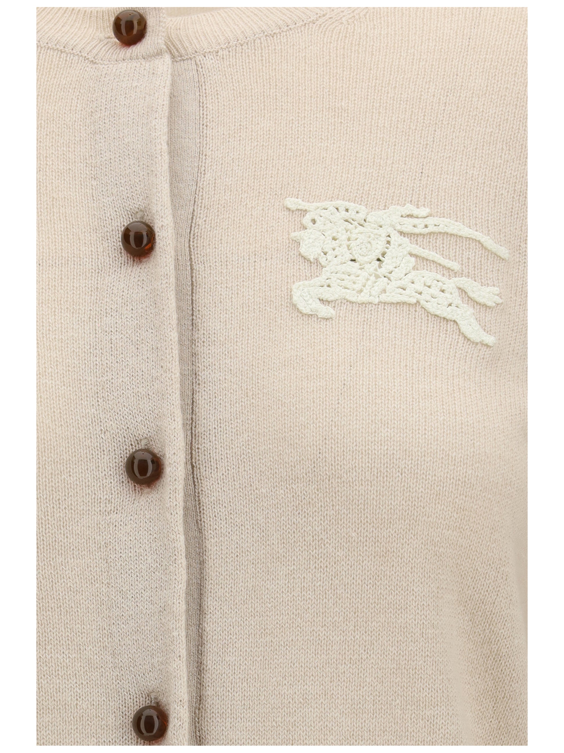 Burberry Women Ekd Cotton-Wool Cardigan BURBERRY