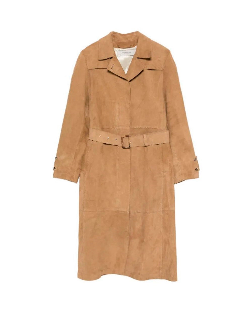 Golden Goose Women `Journey` Leather Trench Coat With Belt GOLDEN GOOSE