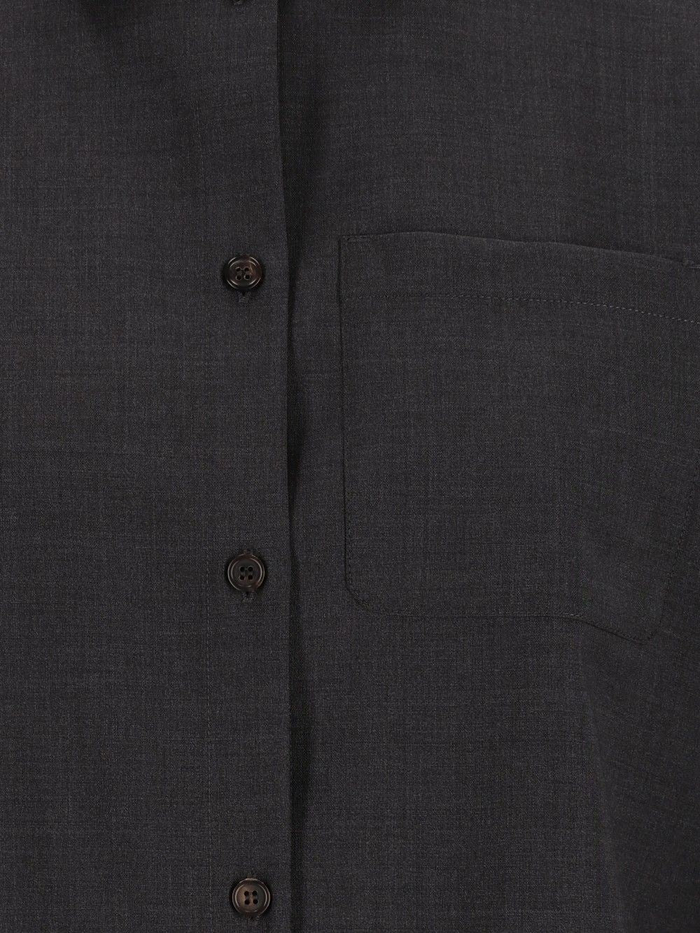 'S Max Mara Women Basic Wool Canvas Shirt S MAX MARA