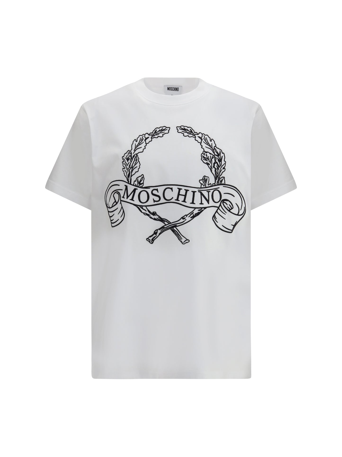 Moschino Men Maxi Laurel Crown Embroidery T-Shirt MOSCHINO