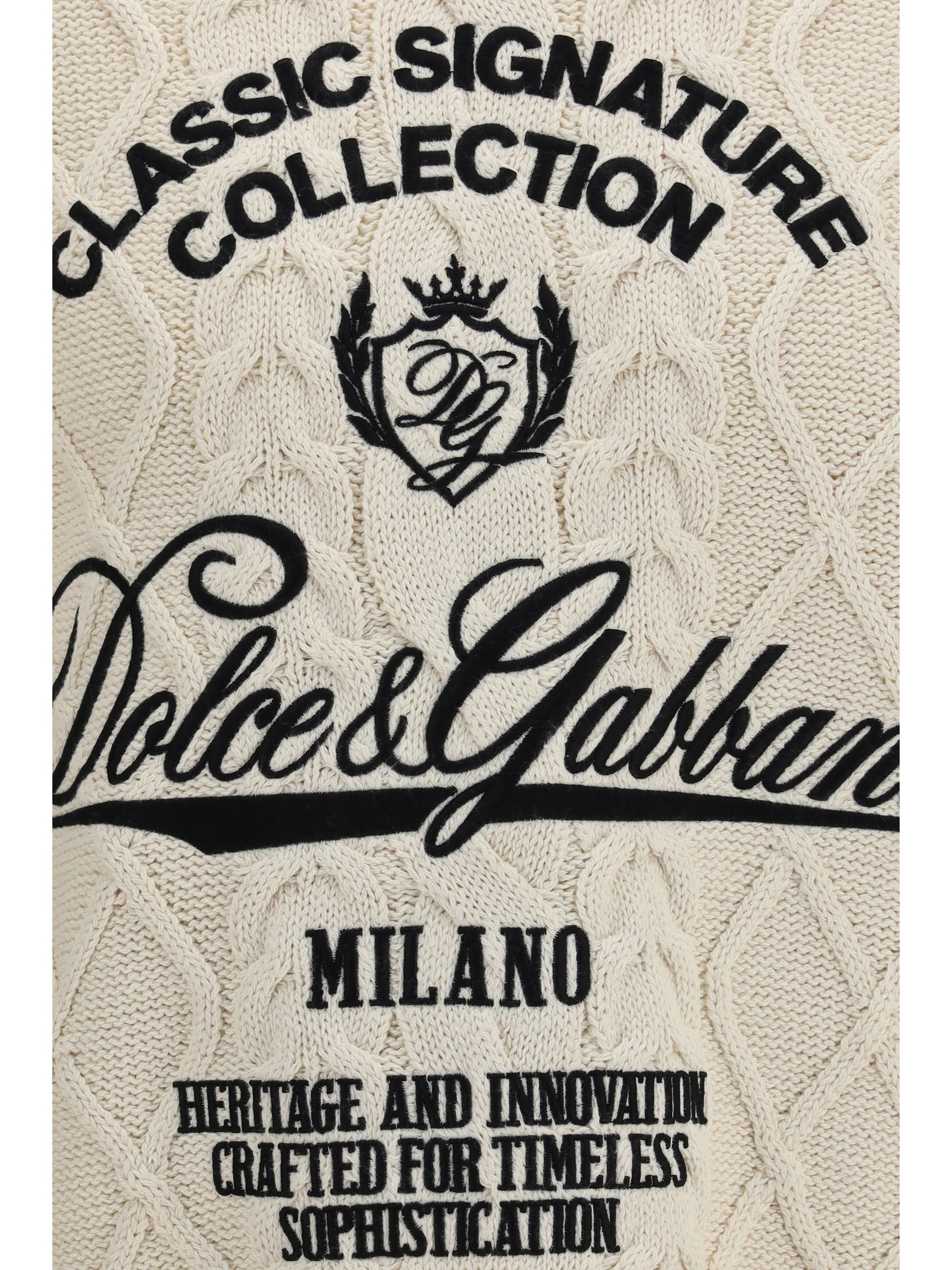Dolce & Gabbana Men Cable-Knit Pullover DOLCE & GABBANA