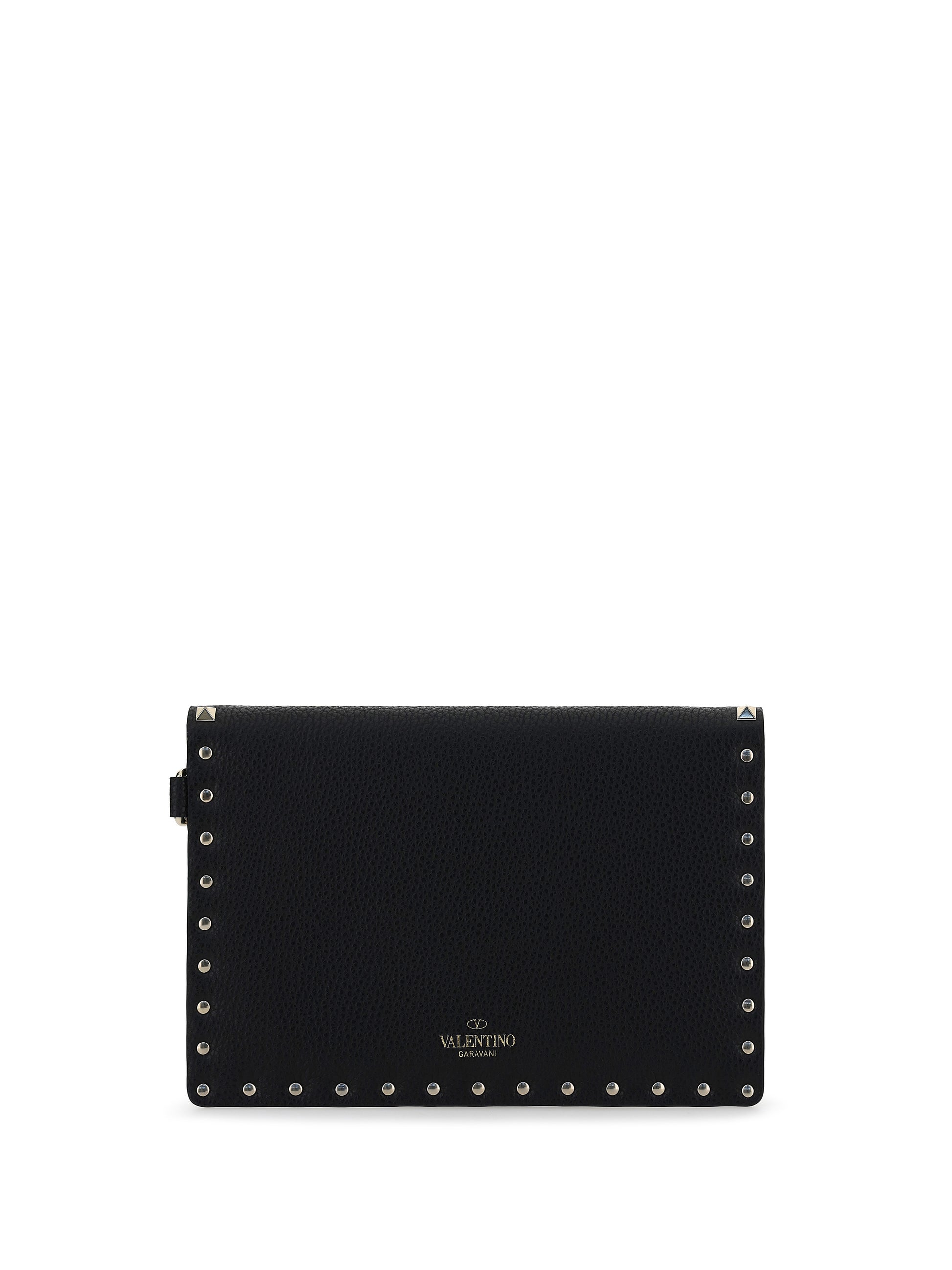 Valentino Garavani Women Rockstud Leather Clutch VALENTINO GARAVANI
