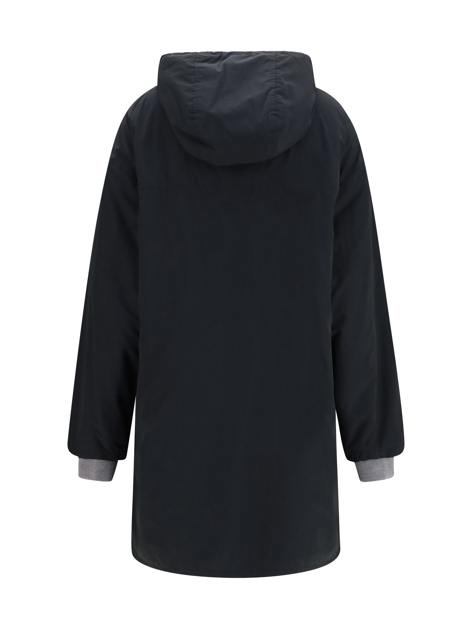 Miu Miu Women Panama And Fleece Single-Breasted Peacoat MIU MIU