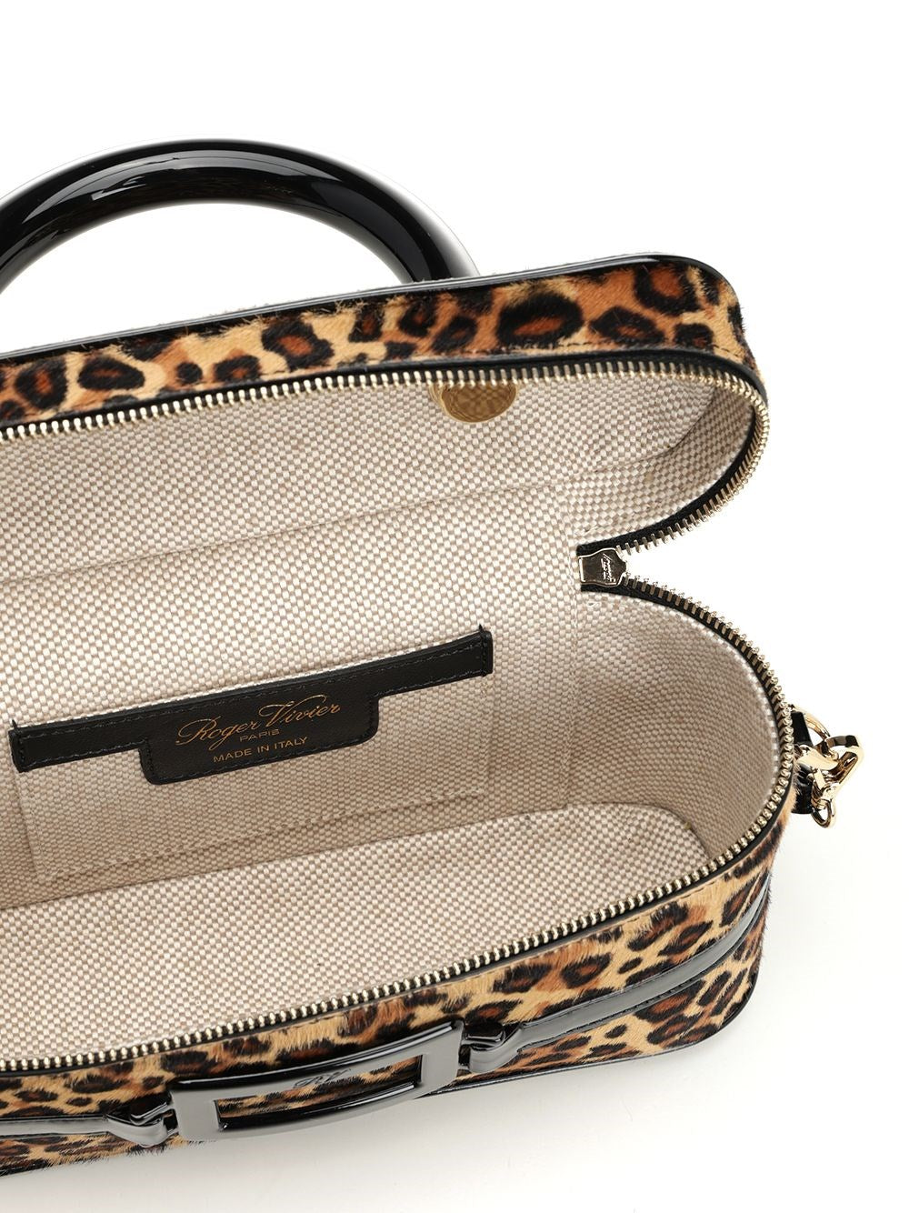 Roger Vivier Women Belle Vivier Leopard-Print Buckle Tote Bag ROGER VIVIER