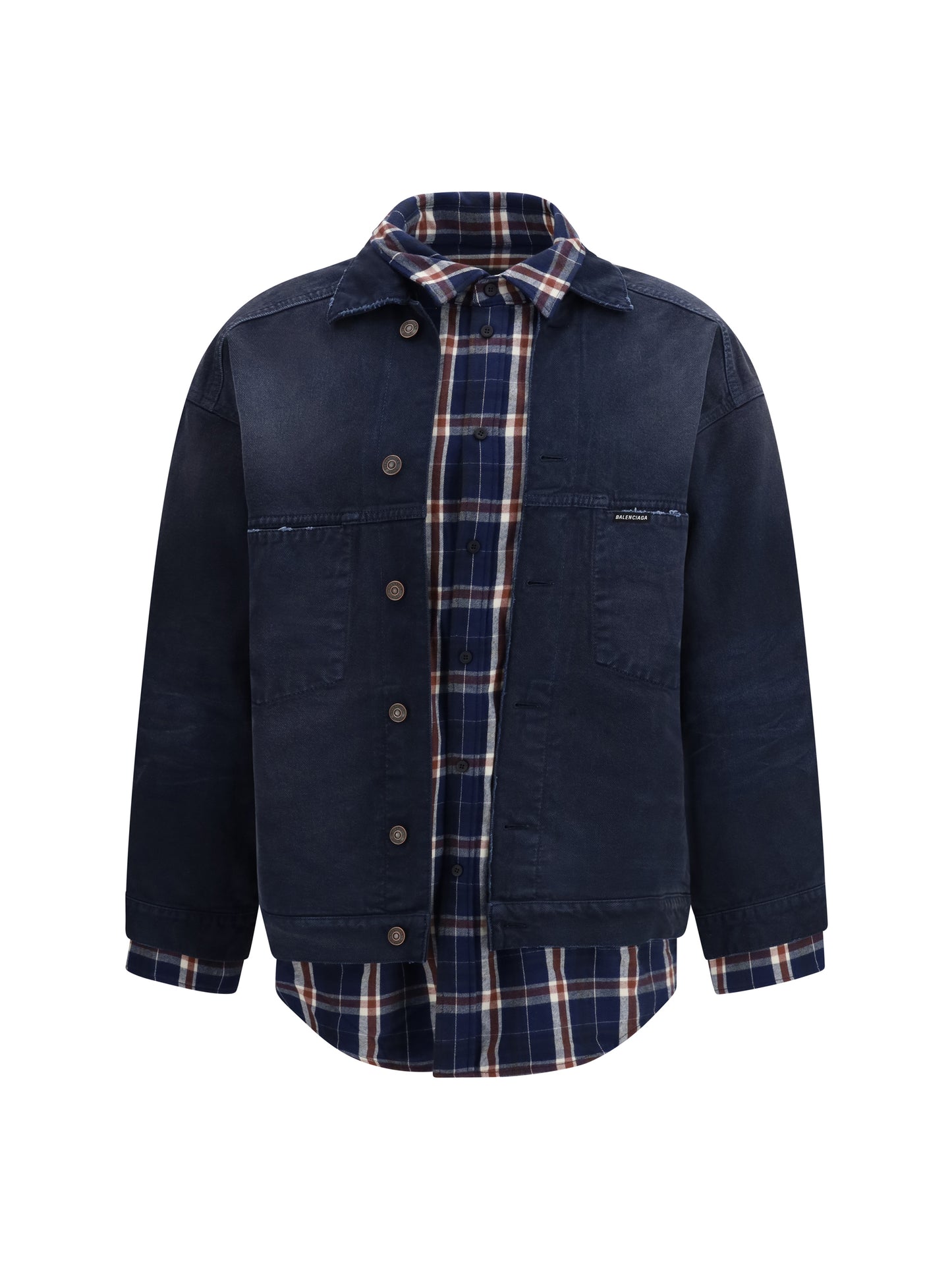 Balenciaga Men Patched Shirt Jacket BALENCIAGA