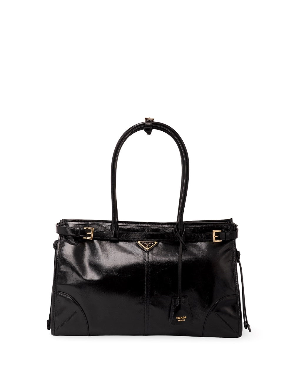 Prada Women Prada Bonnie Large Leather Bag PRADA