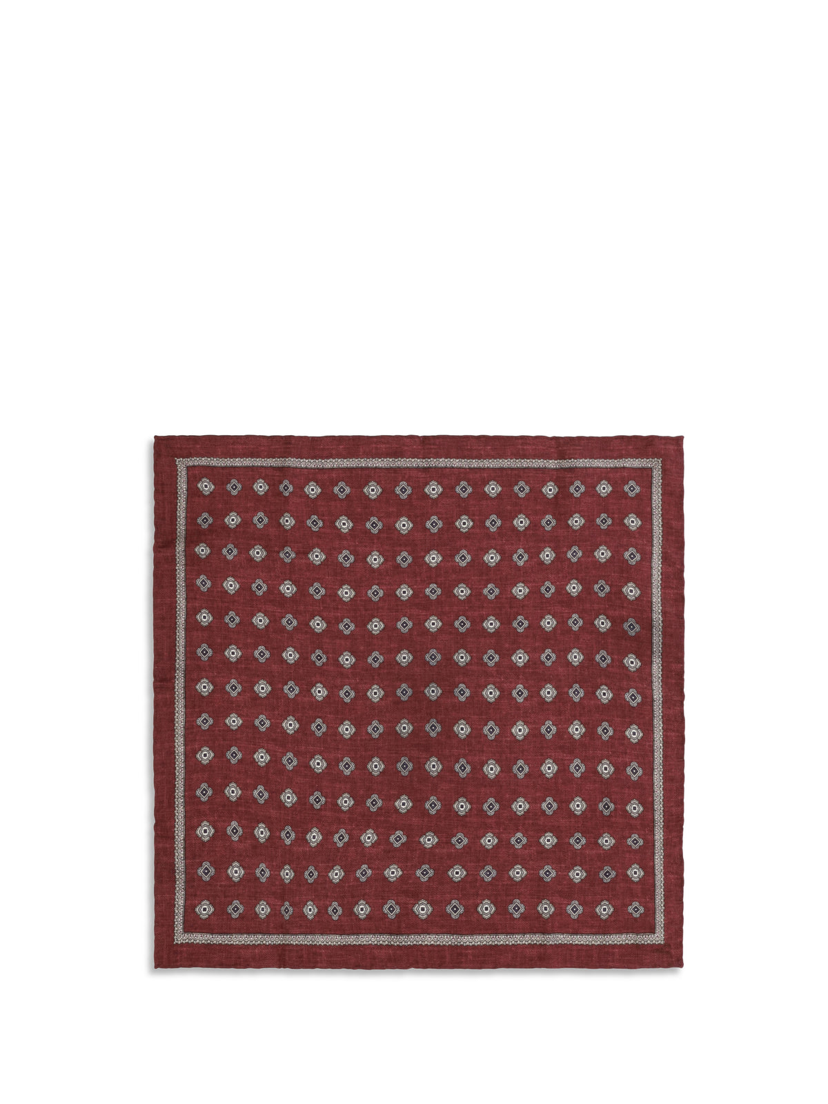 Brunello Cucinelli Men Jacquard Silk Pocket Square BRUNELLO CUCINELLI