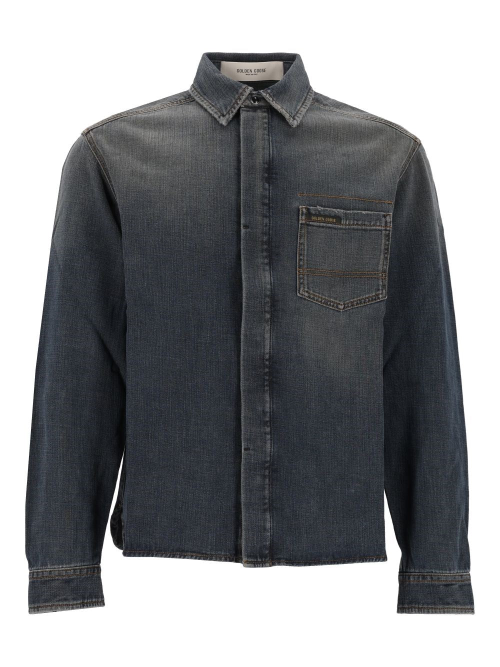 Golden Goose Men Cotton Denim Shirt GOLDEN GOOSE