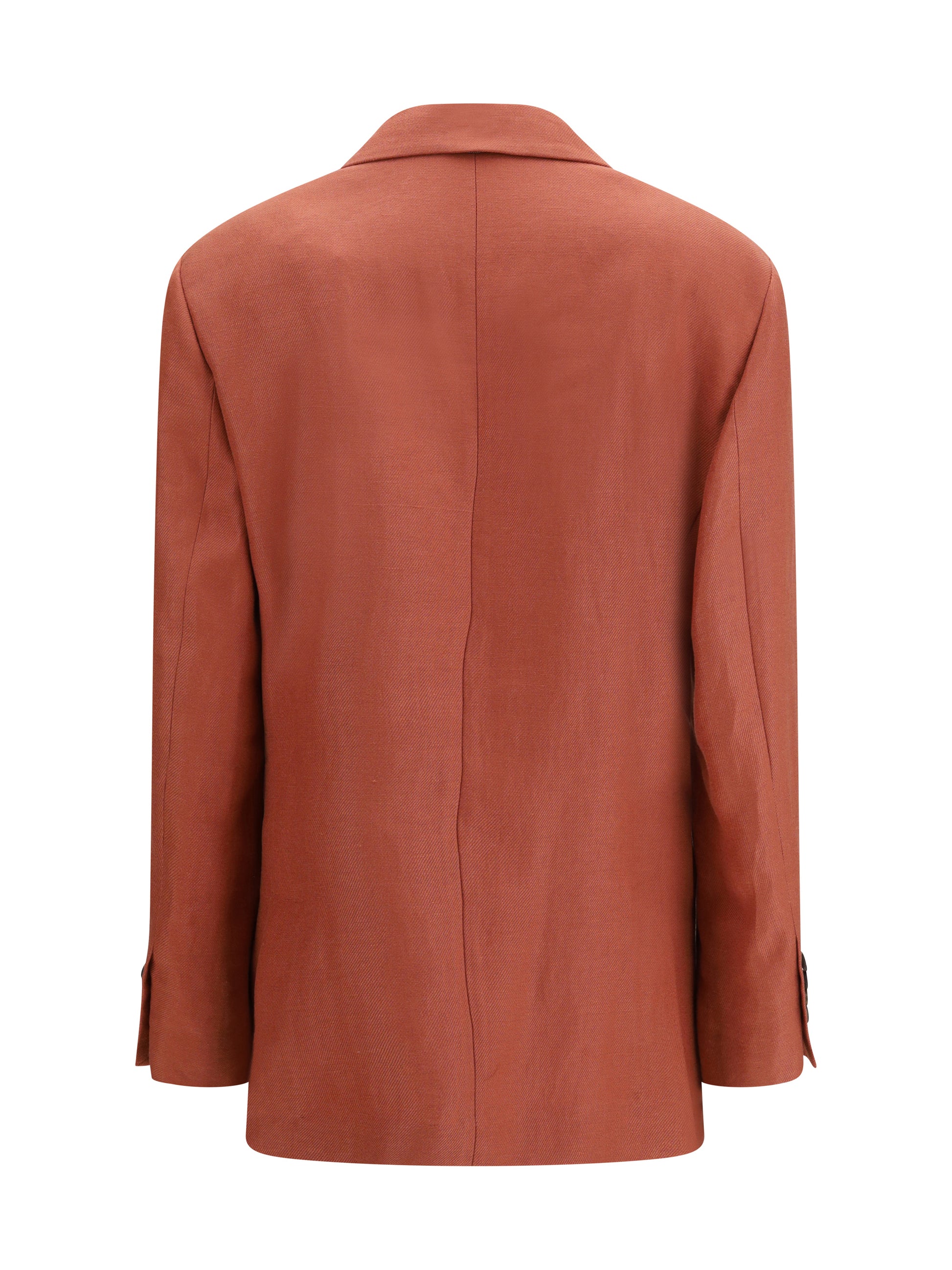 Brunello Cucinelli Women Single-Breasted Linen Blazer BRUNELLO CUCINELLI