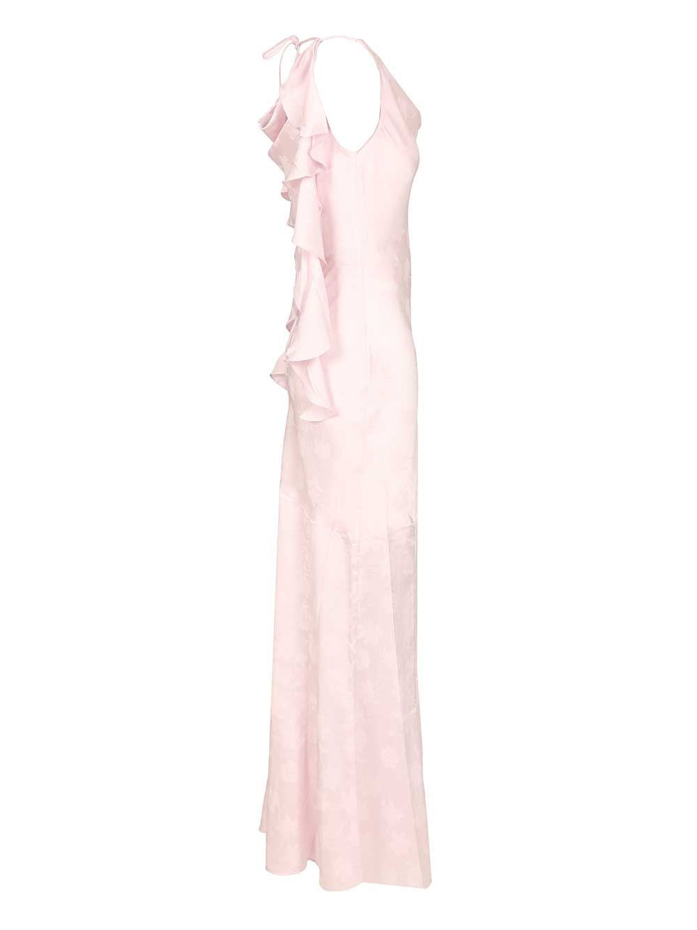 Rotate Women Long Satin Jacquard Dress ROTATE