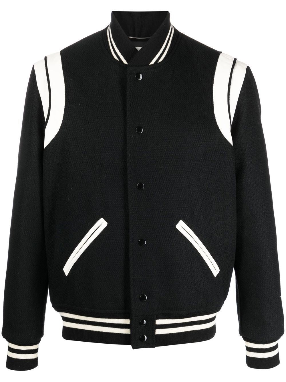 Saint Laurent Men Black "Teddy" Bomber SAINT LAURENT