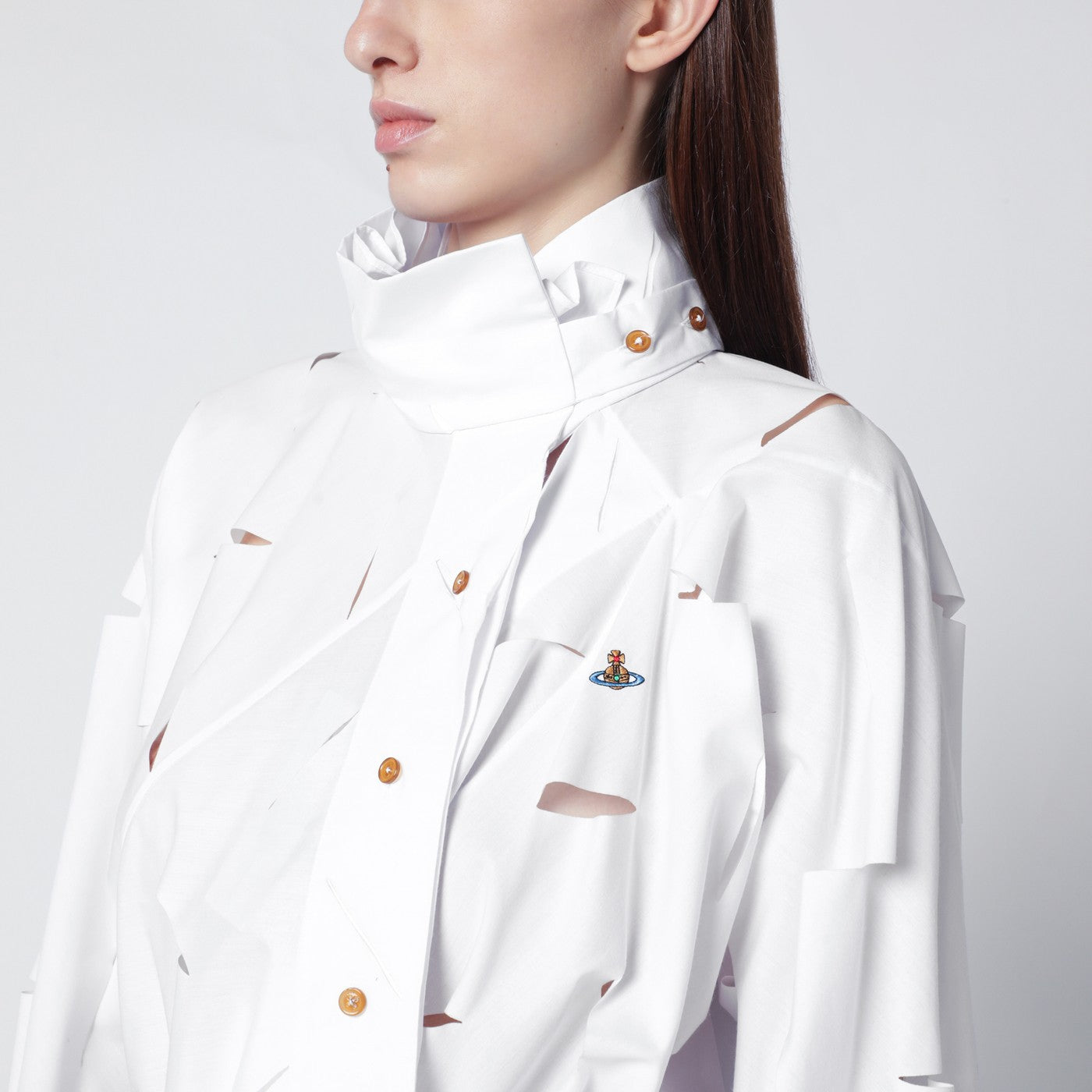 Vivienne Westwood White Halston Shirt With Cut-Out Details Women VIVIENNE WESTWOOD