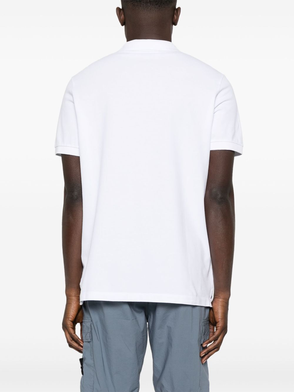 Stone Island Men Slim Fit Stretch Cotton Piqué Polo Shirt STONE ISLAND