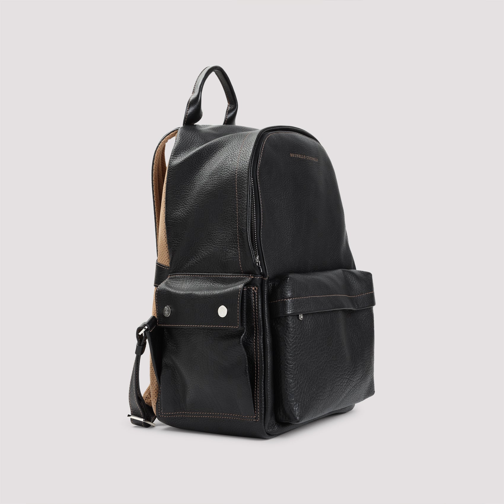 Brunello Cucinelli Grained Leather Backpack Men BRUNELLO CUCINELLI
