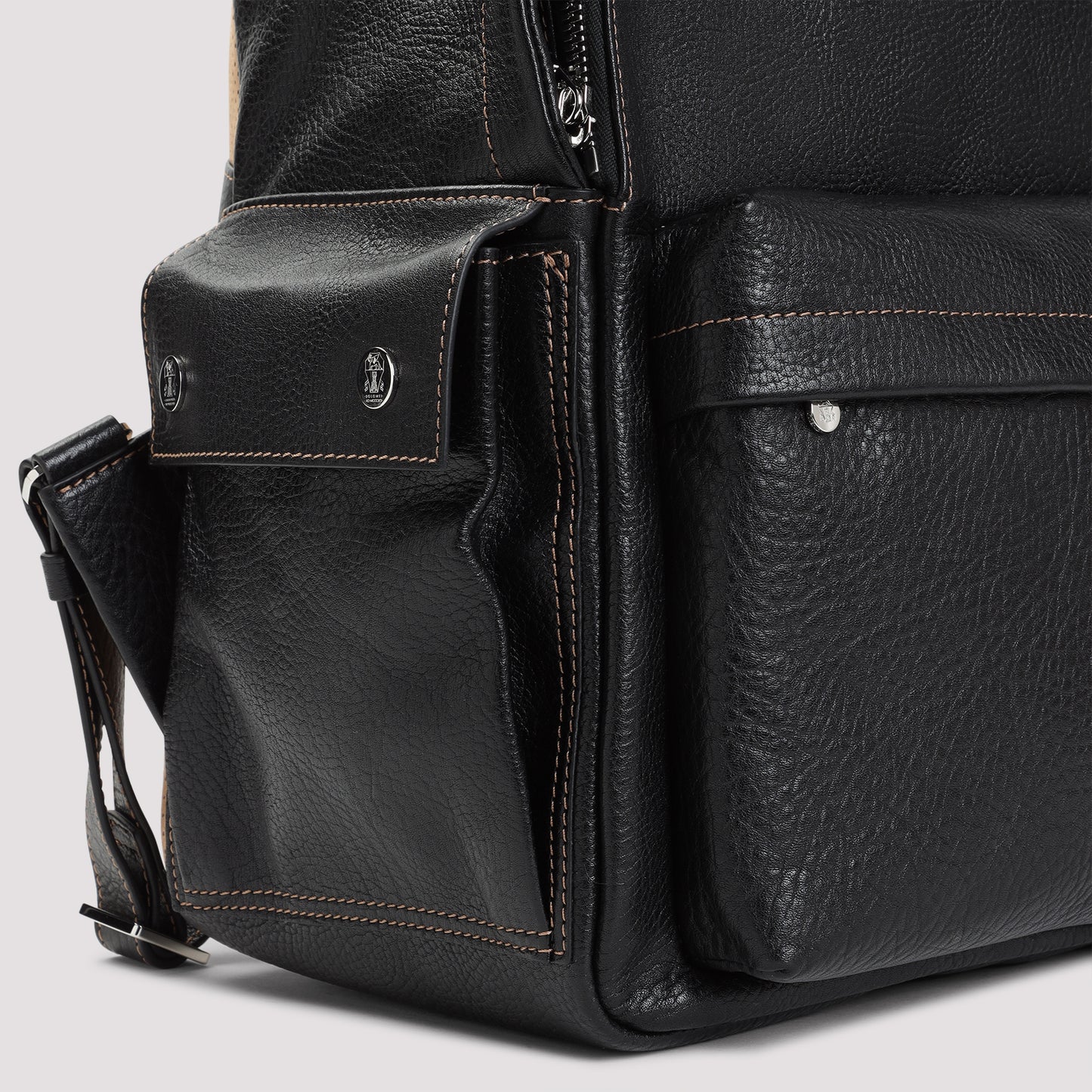 Brunello Cucinelli Grained Leather Backpack Men BRUNELLO CUCINELLI