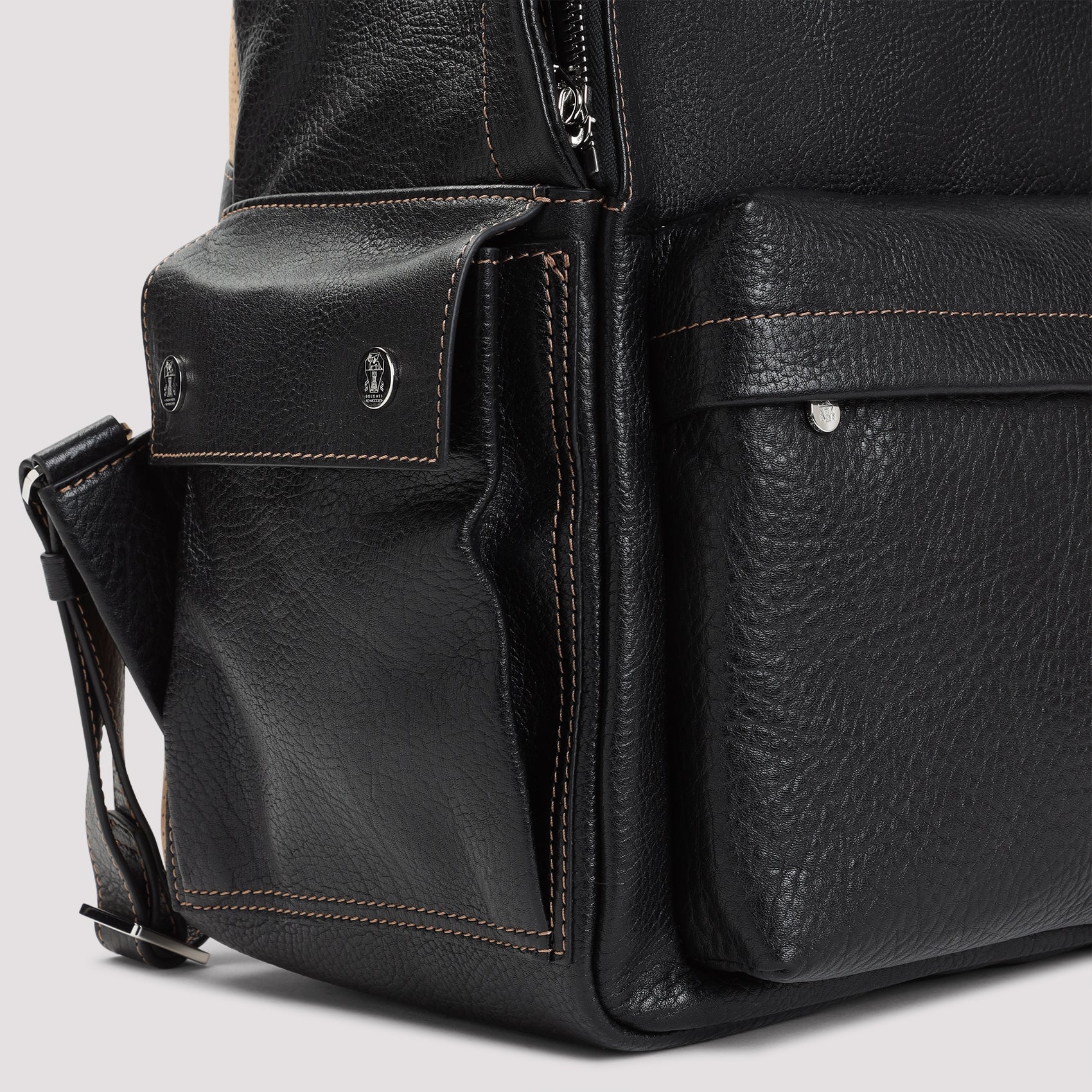 Brunello Cucinelli Grained Leather Backpack Men BRUNELLO CUCINELLI