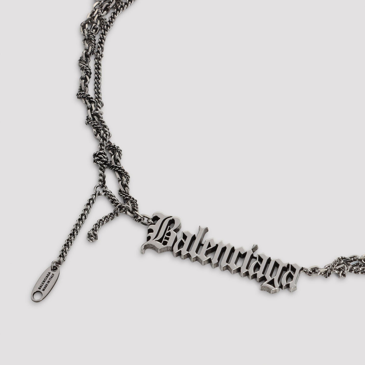 Balenciaga Typo Destroyed Necklace Men BALENCIAGA