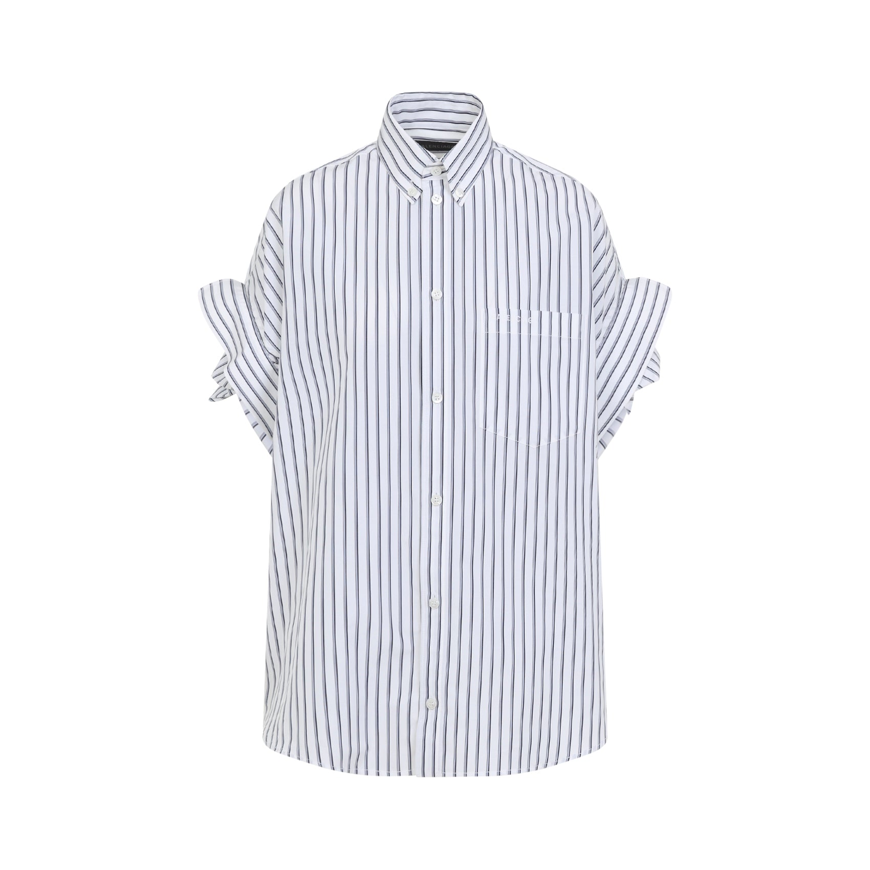 Balenciaga Tucked Sleeve Shirt Women BALENCIAGA