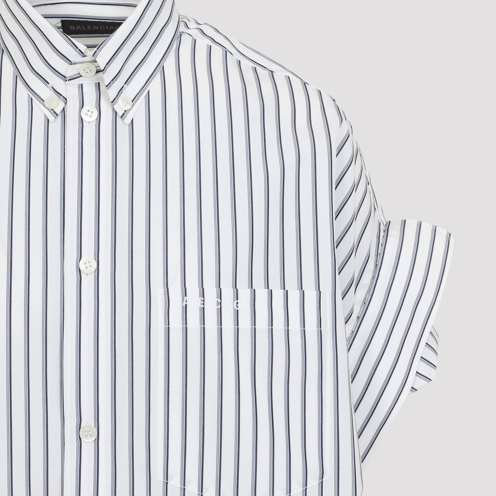 Balenciaga Tucked Sleeve Shirt Women BALENCIAGA