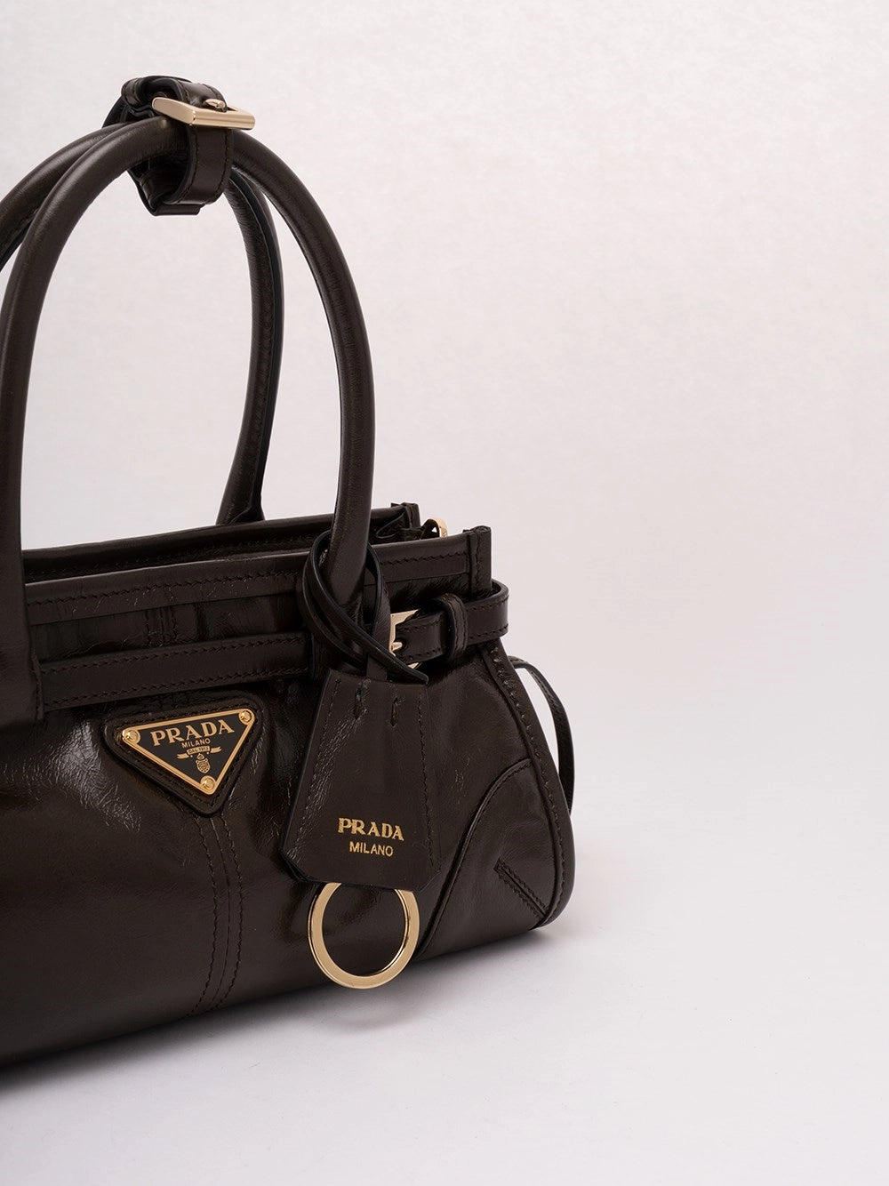 Prada Women Prada Bonnie Mini Leather Bag PRADA