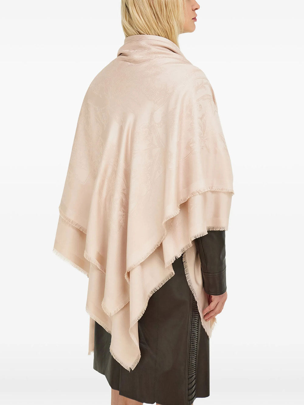 Ferragamo Women Sl Pergamen Silk Jacquard Shawl FERRAGAMO