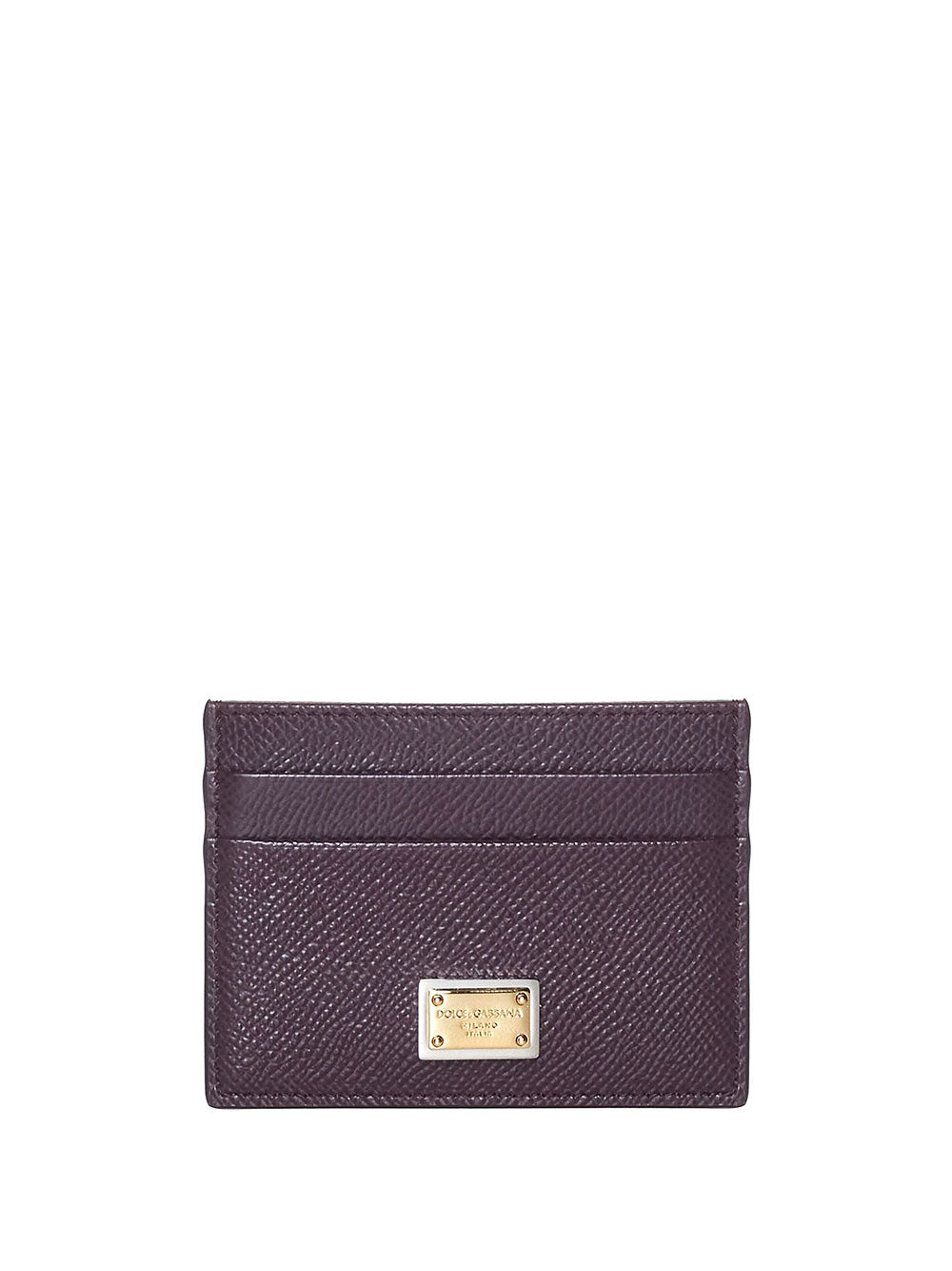 Dolce & Gabbana Women Dauphine Calfskin Card Holder With Branded Plate DOLCE & GABBANA