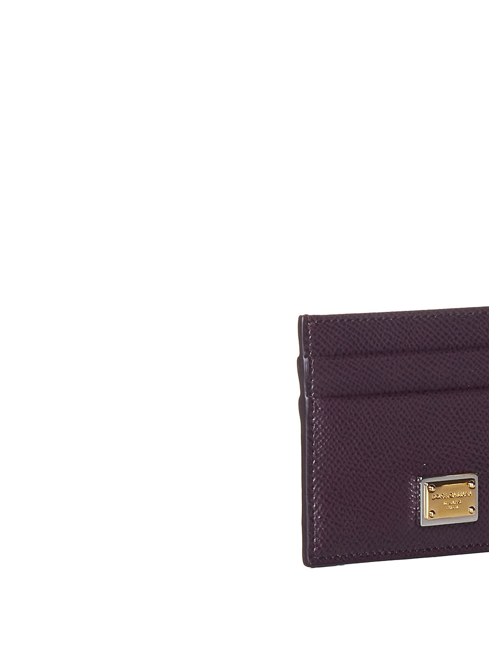 Dolce & Gabbana Women Dauphine Calfskin Card Holder With Branded Plate DOLCE & GABBANA