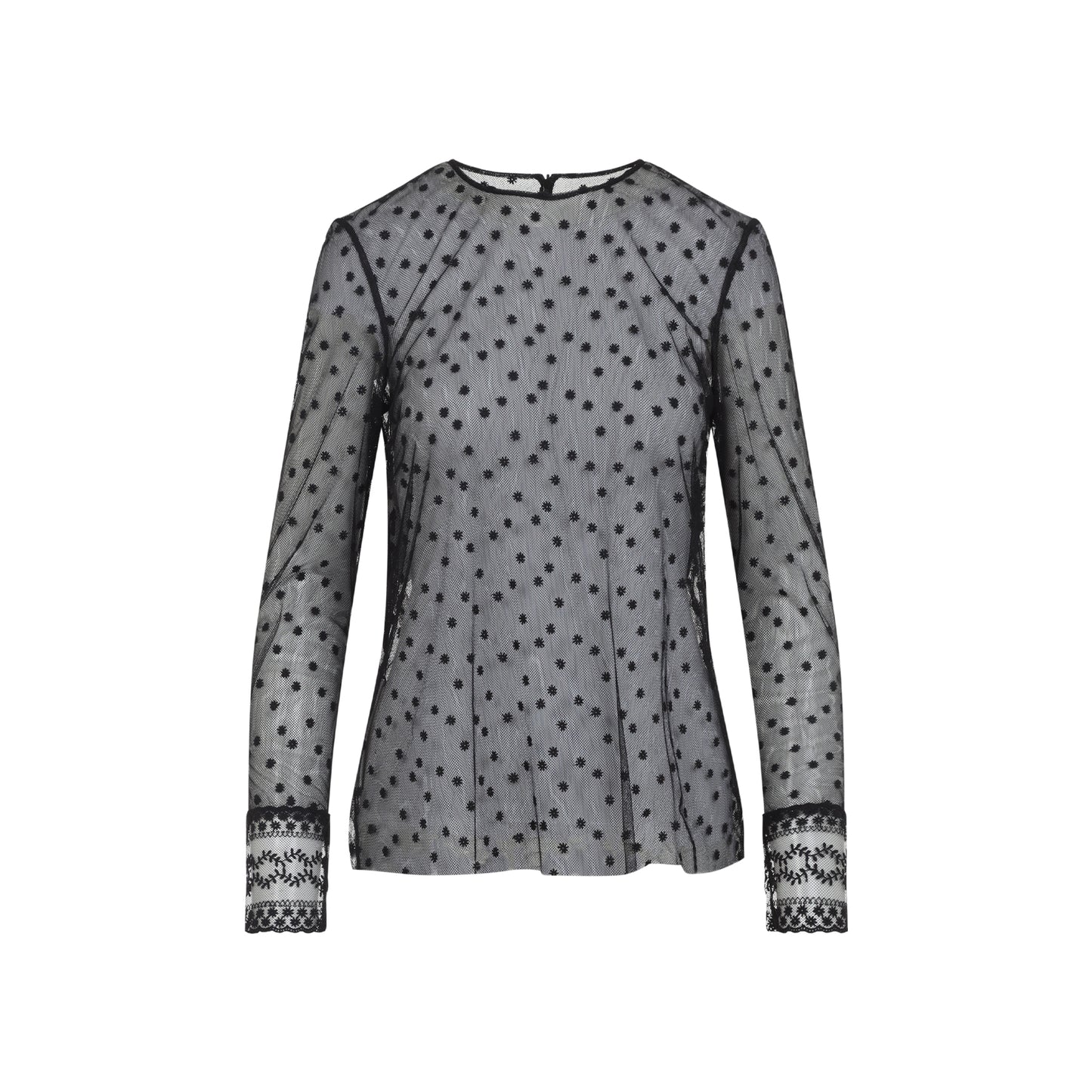 Alberta Ferretti L/S Pois Tulle Top Women ALBERTA FERRETTI