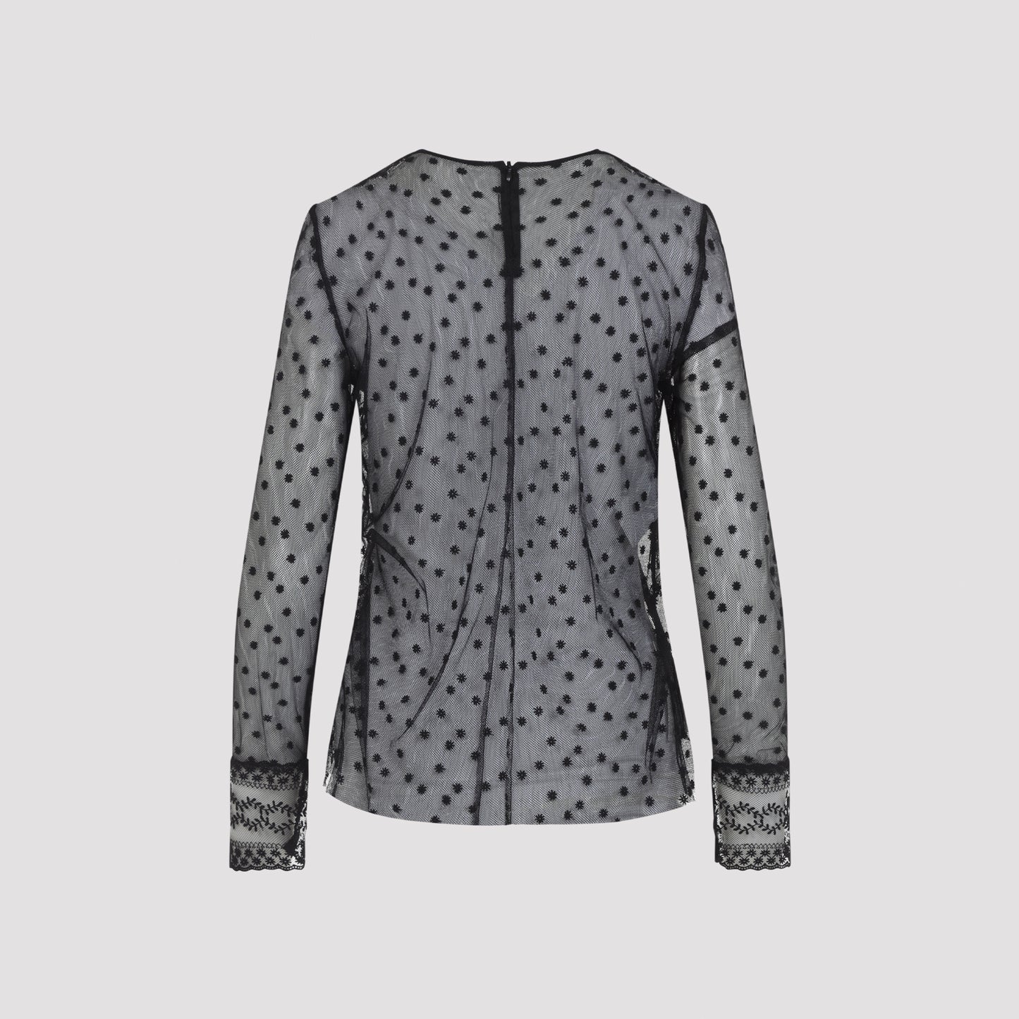 Alberta Ferretti L/S Pois Tulle Top Women ALBERTA FERRETTI
