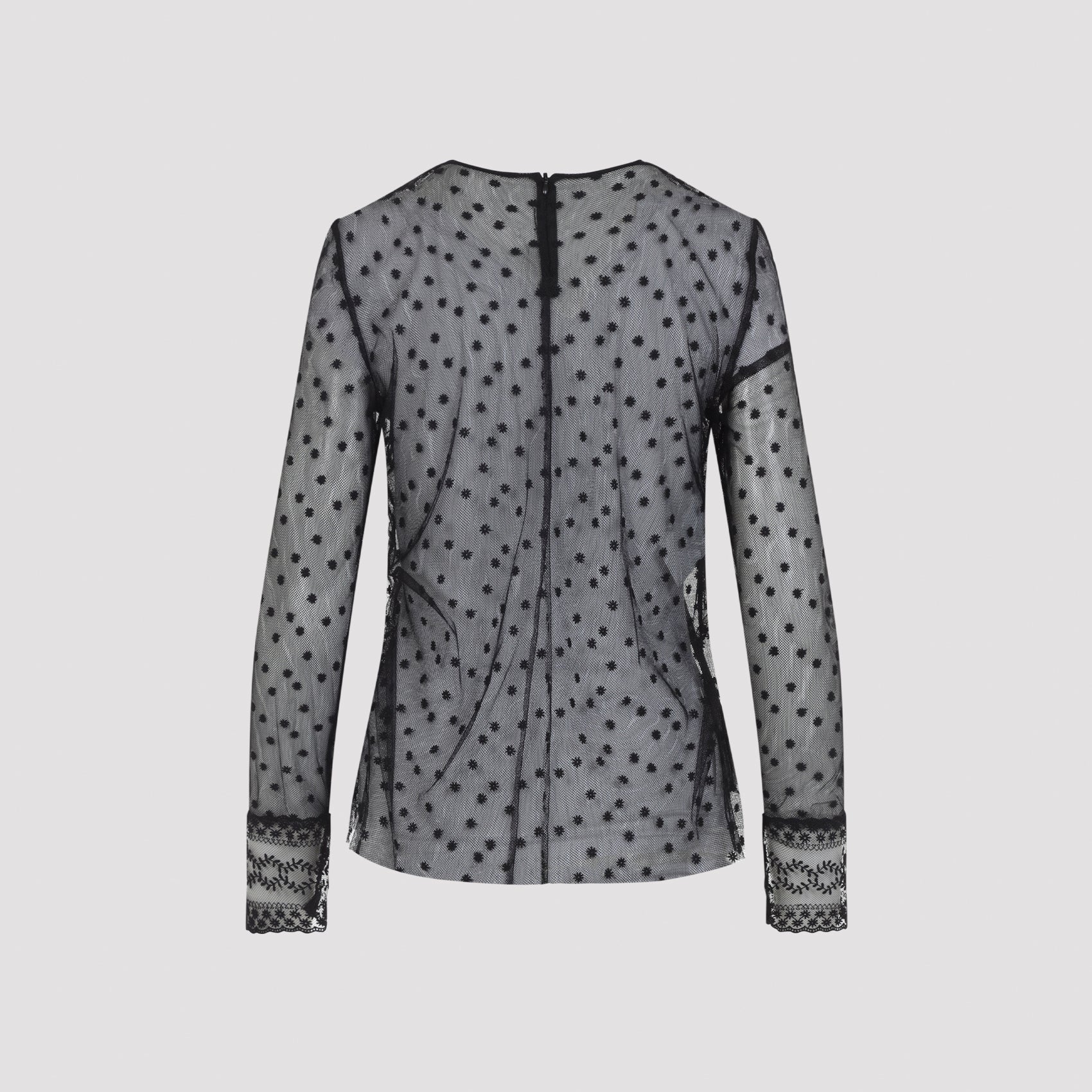 Alberta Ferretti L/S Pois Tulle Top Women ALBERTA FERRETTI