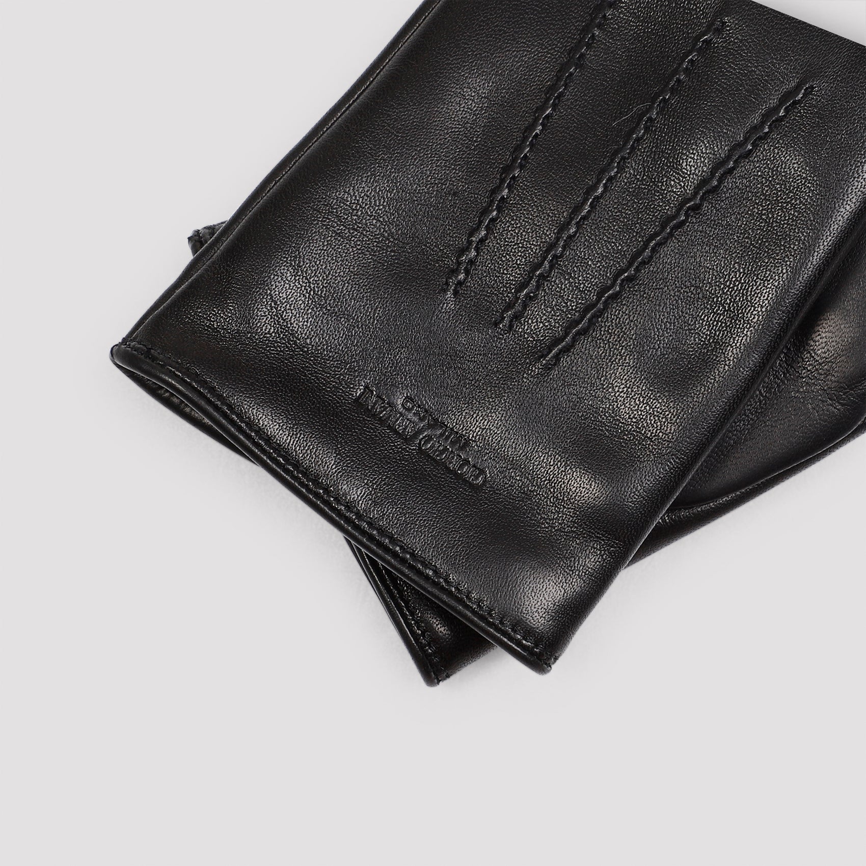 Giorgio Armani Leather Gloves Men GIORGIO ARMANI