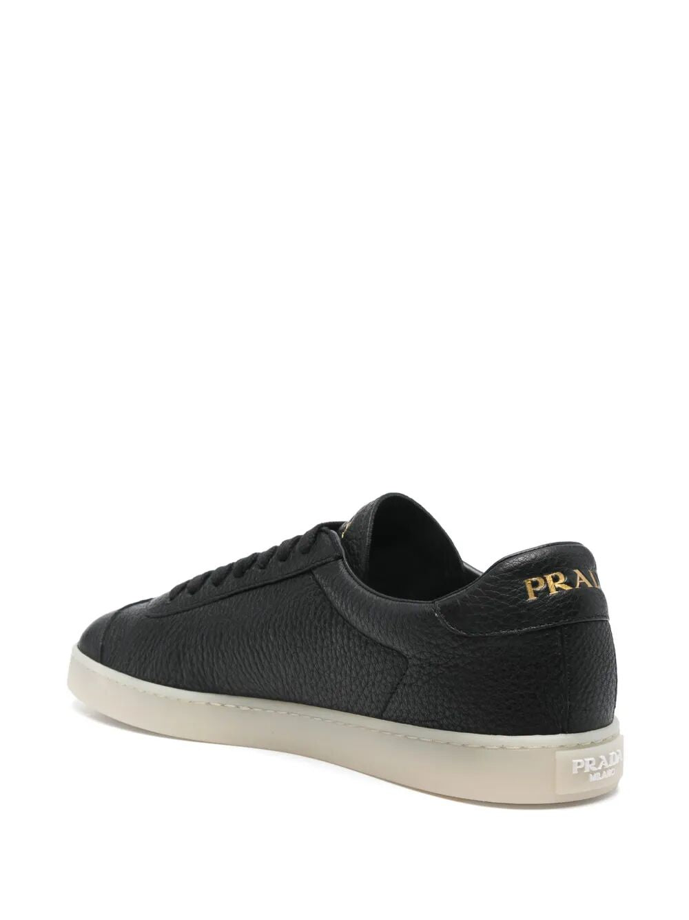 Prada Men Lane Grained Leather Sneakers PRADA