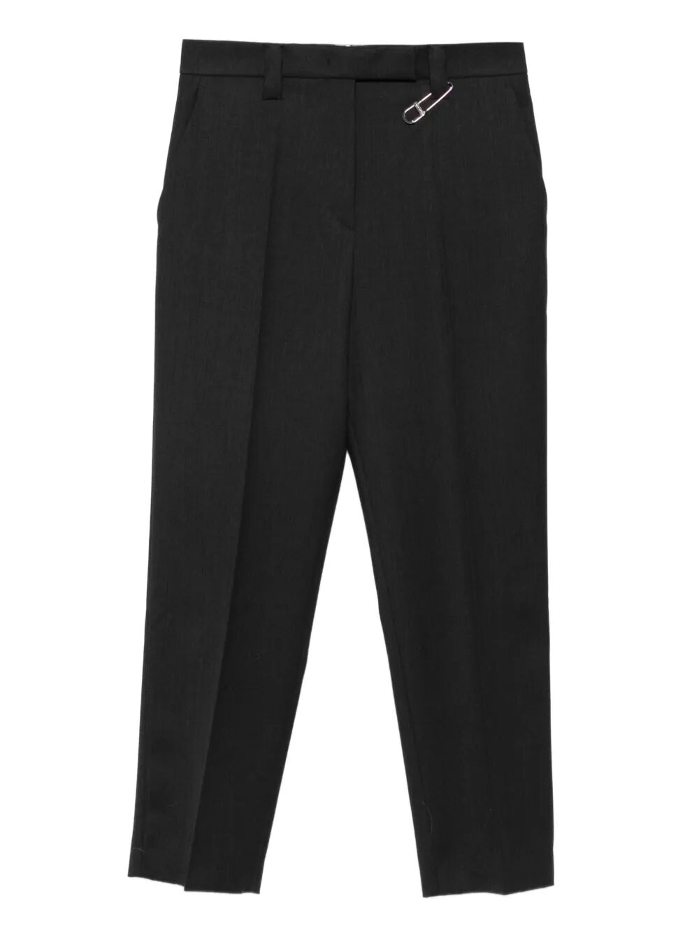 Prada Women Safety-Pin Detail Wool Trousers PRADA