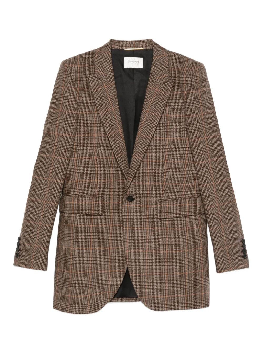 Saint Laurent Women Checked Single-Breasted Blazer SAINT LAURENT