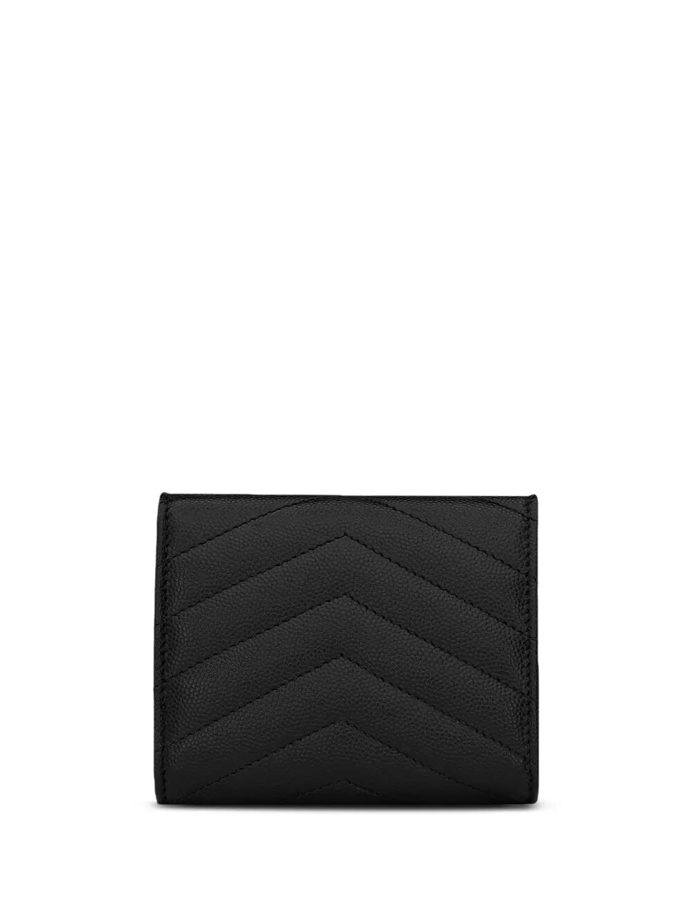 Saint Laurent Women Cassandre Matelassé Tri-Fold Wallet In Grain De Poudre Leather SAINT LAURENT