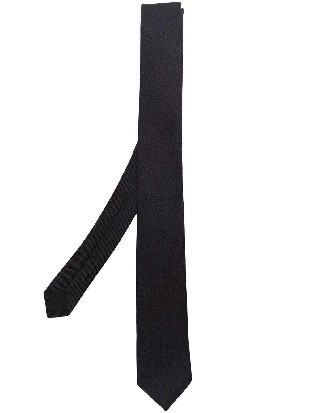 Saint Laurent Men Signature Evening Skinny Tie In Silk Grosgrain SAINT LAURENT